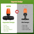 Upgraded Locked 3 Way Atomizing Nozzle for 1/4" Drip Tubing, 25 Pcs Adjustable Micro Spray Irrigation Emitters Tee Misting Drippers for Drip Sprin...