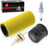 Air Filter Foam & Oil Filter & Spark Plug For Yamaha Rhino 450 YXR450 2006-2009 Rhino 660 YXR660 2004-2007 Foam Filter Is Pre-oiled...