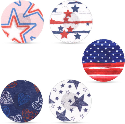 25pcs Adhesive Patch for Libre 2/3, Waterproof CGM Sensor Covers Star Independence Day Blood Sugar Monitor Adhesive Patch American Flag Sensor Sti...