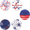 25pcs Adhesive Patch for Libre 2/3, Waterproof CGM Sensor Covers Star Independence Day Blood Sugar Monitor Adhesive Patch American Flag Sensor Sti...
