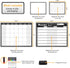 JJPRO Magnetic Dry Erase Meal Planning Whiteboard for Refrigerator-Undated Monthly Calendar for Fridge-Two Bonus Notepad whiteboards-Refrigerator ...