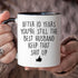 YouNique Designs 10 Year Anniversary Coffee Mug for Him, 11 Ounces, 10th Wedding Anniversary Cup For Husband, Ten Years, Tenth Year, 10th Year (Bl...