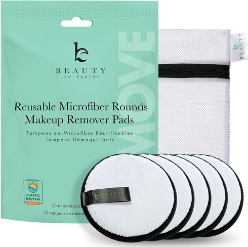 Face Makeup Remover Pads -5 Reusable Makeup Remover Pads, Makeup Remover Cloth, Makeup Eraser Cloth, Make Up Removers Cleansing Pads Face Pads, Ma...