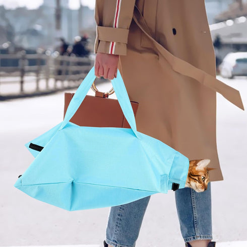 Amosfun Pet Cat Satchel Backpack for Travel Dog Body Carrier Dog Chest Carrier Cat Carrier Backpack Travel Handbag Crossbody Backpack Portable Pet...