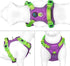 PHOEPET No Pull Dog Harness, Unique Colors Reflective Adjustable Dog Vest, with Soft Training Handle Metal Clips for Small Medium Large Dogs (Purp...