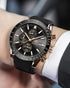 BY BENYAR Watch for Men Analog Quartz Chronograph Waterproof Luminous Designer Mens Wrist Watches Business Work Sport Casual Dress Watch with Sili...