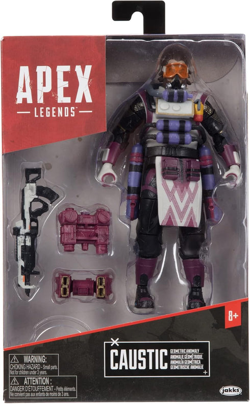 Electronic Arts Apex Legends Action Figure 6-Inch Caustic Collectible Rare: Geometric Anomaly Skin...