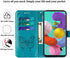 for Samsung Galaxy A51 Case Wallet, Butterfly Floral Embossed, Wrist Strap, Card Holder Slots, Stand Leather Protective Flip Phone Cover (Non 5G V...