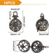 arricraft 10pcs Cage Pendants, Brass Locket Charms, Chime Ball Pendants, Locket for Necklaces Jewelry Making Supplies-Antique Bronze...