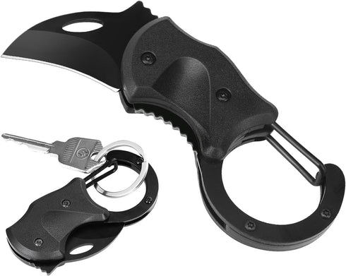 Cool Pocket Knife for Men, EDC Carabiner Knife Box Cutter with 1.34 inch Sharp Blade and Liner Lock, Small Knives Tool Gadgets for Everyday Carry,...