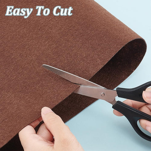 BENECREAT 8 Roll 8.7 Yards Felt Fabric Roll, Bundle Stiff Felt Cloth, Assorted Grey Brown Colours Non-Woven Polyester Craft Fabric for DIY Crafts ...