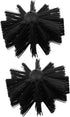 2pcs Chimney Brush Chimney Cleaning Brush Vent Brush Drill Cleaning Brush Chimney Sweep Drill Attachment Replacement Air Duct Cleaner Cleaning Bru...