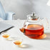 42oz/1250ml Glass Tea Kettle?Glass Teapot with Removable Stainless Steel Infuser, for Blooming and Loose Leaf Tea, Stovetop & Microwave Safe Tea P...