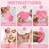 100 Pieces Compressed Facial Sponges for Estheticians, Pink Heart Face Sponges for Cleansing and Exfoliating Natural Reusable Sponges for Facials ...