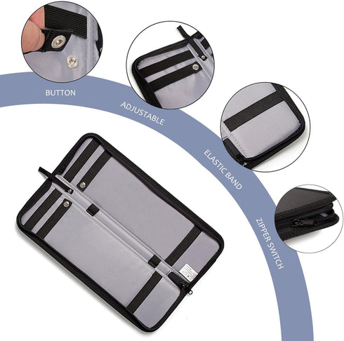 Travel Tie Case, Portable Waterproof Necktie Cufflinks Storage Box Tie Holder Stored up to 4-5 Ties - Black...