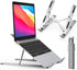 ivoler Laptop Stand, Laptop Holder Riser Computer Tablet Stand, 6 Angles Adjustable Aluminum Ergonomic Foldable Portable Desktop Holder Compatible...