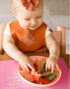 Be A Heart Adjustable Waterproof Bib, Silicone Feeding Bib, Catholic Meal Prayer Bib...