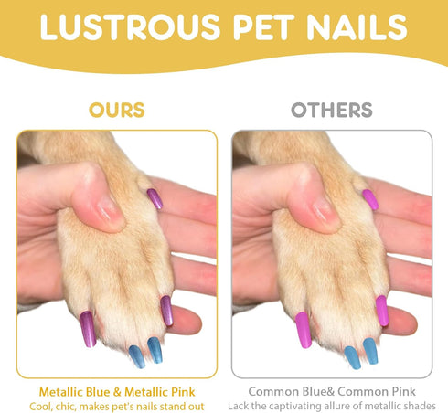 Dog Nail Polish Pens Quick Dry,12 Colors Pet Nail Polish Kit for Dogs,Cats or Birds,Dog Safe Nail Polish and Easy to Apply,Nail Polish Pens for Do...