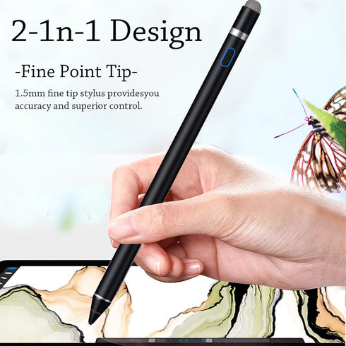 Stylus Pen for iPad, DOGAIN iPad Pencil for Touchscreen with Dual Touch Function, Active Digital Fine Point iPad Pen Compatible with iPad/Pro/Air/...