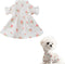 Floral Dog White Dress for Small Dog Girl Chihuahua Yorkies Princess Dress Summer Skirt for Puppy Kitten S...