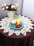 Damanni Cotton Handmade Crochet Lace Tablecloth Doilies Doily,Round,Beige,20 Inch,2PC...