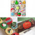 Set of 4 Christmas Fondant Molds, Xmas Cake Cupcake Decoration Silicone Chocolate Candy Mold, Christmas Tree/Gingerbread Man/Reindeer/Snowflake/Sa...