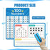Dry Erase Number Line Whiteboard, 9" x 12" 1-100 Number Double-Sided Math Practicing Chart, Homeschool Supplies?Educational Tools for Kids Student...