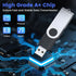 ABLAZE 1GB Flash Drive 10 Pack, USB 2.0 Memory Stick with Lanyards Swivel Thumb Drives Bulk 1GB Pendrive U Disk for Data Storage (Mixcolors)...