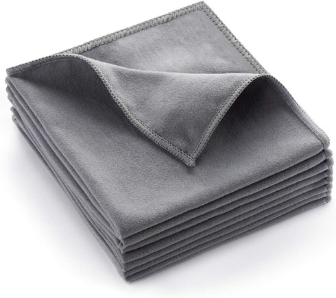 8 Pack Microfiber Screen Cleaning Cloth,Premium Double-Sided Suede Microfiber Cloths for Glasses,Lenses,Computer,Phone,TV,Electronic Device Screen...