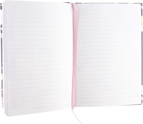 C.R. Gibson Dark Blue Floral "It Is Well With My Soul" Hardcover Journal Notebook for Women, 6" W x 8.5" L, 160 Pages...