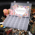 Clear Plastic Jewelry Box Organizer Storage Container with Adjustable Dividers (36 Grids)...
