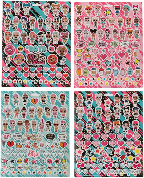 LOL Surprise Stickers, 14 Sheet LOL Sticker Book Set Including Puffy Stickers, 1200+ Stickers Featuring L.O.L. Dolls...