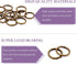 Swpeet 60Pcs Heavy Duty 3/4 Inch - 20mm Bronze Multi-Purpose Metal O Ring Metal Rings for Hardware Bags Ring Hand DIY Accessories Keychains Belts ...