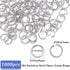 1 Box 1000Pcs Round Jump Rings Silver Split Jump Rings Bulk Stainless Steel Hypoallergenic Small Single Loop Ring Connector for Jewelry Making Sup...