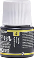 Pebeo Porcelaine 150, Water-Based High-Gloss Color Porcelain Paint, 45 ml Bottle - Abyss Black...