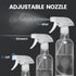 DIYSELF 2 Pack Spray Bottles for Cleaning, Empty Spray Bottle Clear, Plastic Spray Bottles Heavy Duty, Water Spray Bottle with Adjustable Nozzle, ...