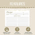 Dekali Designs Rustic Recipe Cards 4x6 Inches (50 Pack) Double Sided Index Cards with Cute Floral Design...