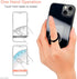 Cell Phone Ring Holder Finger Kickstand - 4Pcs Cell Phone Case Ring Stand 360 Rotation Phone Holder Clear Popsockets with Finger Ring - iPad Kicks...