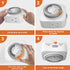 24 Hour Indoor Mechanical Timer with 2 Ground 3 Plug Socket Timer?30 min Daily on/Off Cycle for Lamps, Christmas Tree Lights, ETL Certified, White...