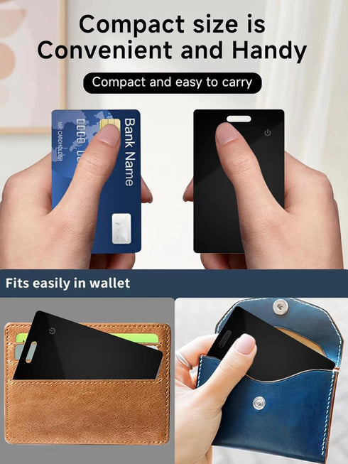 Fumei Wirleless Rechargable Card Locator Bluetooth Tracker Slim Wallet Finder Compatible with Apple Find My (1)...