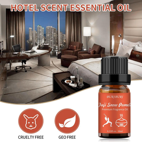 BURIBURI Fuji Snow Pomelo Hotel Scent Essential Oil, Lifestyle Hotel Collection Fragrance Aromatherapy Oil Blends, Air Freshener Hotel Collection ...