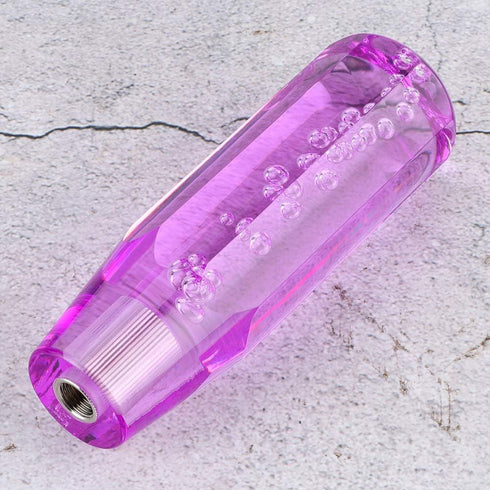 Tbest R Shift Knob G29,Crystal Clear Shift Knob 15Cm5.9In Crystal Car Shift Knob Gear Stick Lever Universal for Manual Transmission Vehiclespurple...