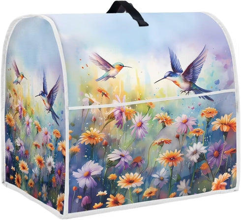 Hummingbird Stand Mixer Cover Washable, Daisy Kitchen Appliance Cover for 6-8 Quart Mixers Dust Protection Food Processor Cover Kitchen Mixer Part...