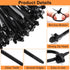 Umbrella Wing Nylon Push Mount Zip Ties 50Pcs, Heavy Duty Black Wire Zips Tie Mounts, Self Locking Push Mount Cable Zip Tie for Engine Bay Wire Ha...