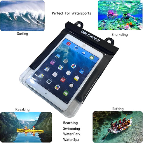 Waterproof eReader Case Cover Tablet Holder Floating Dry Bag Pouch for Kindle Paper White Oasis Fire 7 HD 8 Nook HD 9 Kobo Libra 2 Ipad Mini Tab 7...