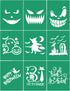 Halloween Theme Pattern Silk Screen Stencil for Painting on Wood, T-Shirt Reusable Adhesive Mesh Transfers Pumpkin Ghost Sign Stencil Door Decor C...