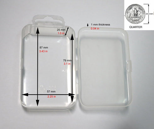 Maymom Small Plastic Box with Hinged Lid for Small Parts, Crafts, Beads, Jewelry and Watch Parts (12 Boxes, Clear)...