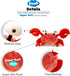 DolliBu Red Crab Stuffed Animal - Super Soft Crab Plush Toy, Cute Crab Ocean Stuffed Animal for Boys and Girls, Adorable Red Stuffed Animal Crab T...