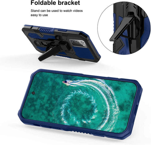 Compatible with Samsung Galaxy Note 20 5G Case,with Tempered Glass Screen Protector and Belt Clip Full Body Heavy Duty Shockproof Rugged Protectiv...