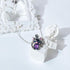 Black Cat Necklace Cute Cat Necklace Rhinestone Heart Necklace Cat Heart Necklace Jewelry for Women and Teen Girls...